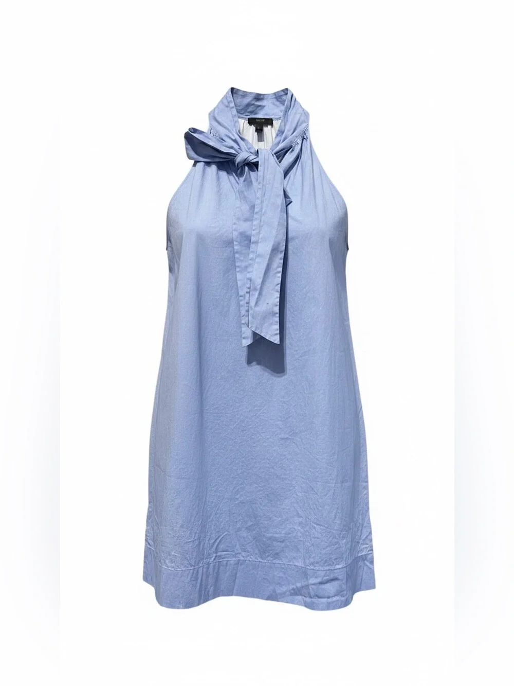 J.Crew Tie-Neck Oxford Cotton Shift Dress – Size 14